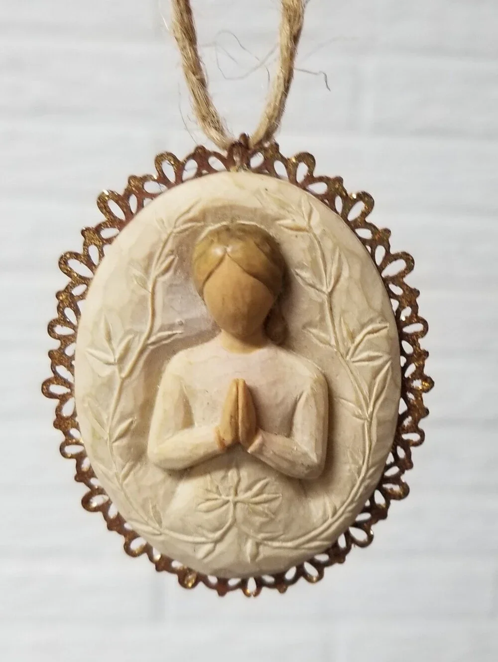 Willow Tree Metal Edged Ornament ( A Tree A Prayer)
